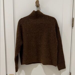 Elegant Brown Turtleneck Sweater
